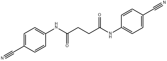 N,N'-bis(4-cyanophenyl)succinamide 结构式