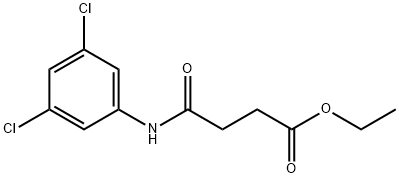 ethyl 4-[(3,5-dichlorophenyl)amino]-4-oxobutanoate 结构式