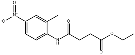 ethyl 4-[(2-methyl-4-nitrophenyl)amino]-4-oxobutanoate 结构式