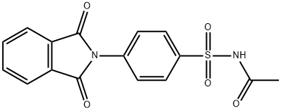 N-{[4-(1,3-dioxo-1,3-dihydro-2H-isoindol-2-yl)phenyl]sulfonyl}acetamide 结构式