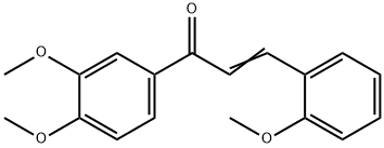 (2E)-1-(3,4-dimethoxyphenyl)-3-(2-methoxyphenyl)prop-2-en-1-one 结构式