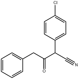 2-(4-氯苯基)-4-苯基-乙酰丙腈 结构式