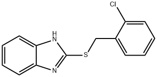 2-((2-chlorobenzyl)thio)-1H-benzo[d]imidazole 结构式