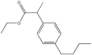 2-(4-丁基苯基)丙酸乙酯 结构式