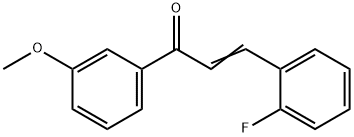 (2E)-3-(2-fluorophenyl)-1-(3-methoxyphenyl)prop-2-en-1-one 结构式