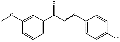 (2E)-3-(4-fluorophenyl)-1-(3-methoxyphenyl)prop-2-en-1-one 结构式