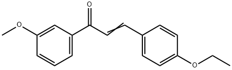 (2E)-3-(4-ethoxyphenyl)-1-(3-methoxyphenyl)prop-2-en-1-one 结构式