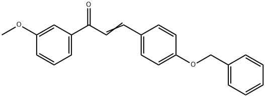 (2E)-3-[4-(benzyloxy)phenyl]-1-(3-methoxyphenyl)prop-2-en-1-one 结构式