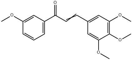 (2E)-1-(3-methoxyphenyl)-3-(3,4,5-trimethoxyphenyl)prop-2-en-1-one 结构式