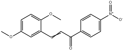 (2E)-3-(2,5-dimethoxyphenyl)-1-(4-nitrophenyl)prop-2-en-1-one 结构式