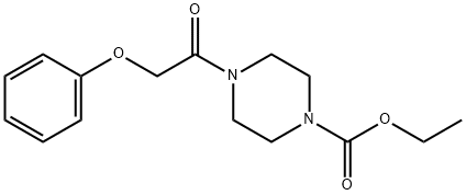 ethyl 4-(phenoxyacetyl)-1-piperazinecarboxylate 结构式