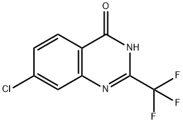 7-Chloro-2-(trifluoromethyl)quinazolin-4(1H)-one 结构式