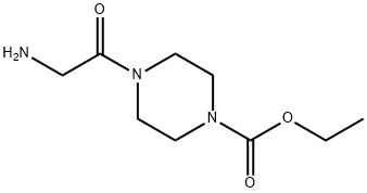 ethyl 4-(2-aminoacetyl)piperazine-1-carboxylate 结构式