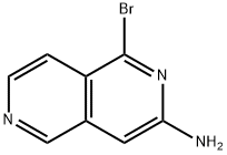 1-溴-2,6-萘啶-3-胺 结构式