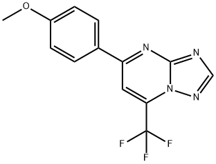 5-(4-甲氧基苯基)-7-(三氟甲基)[1,2,4]三唑并[1,5-A]嘧啶 结构式
