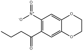 1-(7-nitro-2,3-dihydro-1,4-benzodioxin-6-yl)butan-1-one 结构式