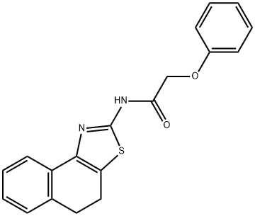 N-(4,5-dihydronaphtho[1,2-d]thiazol-2-yl)-2-phenoxyacetamide 结构式