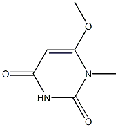 6-甲氧基-1-甲基嘧啶-2,4(1H,3H)-二酮 结构式