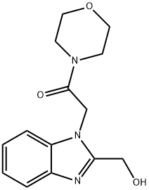 2-[2-(hydroxymethyl)benzimidazol-1-yl]-1-morpholin-4-ylethanone 结构式