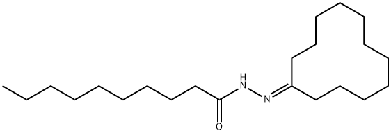 N-(cyclododecylideneamino)decanamide 结构式