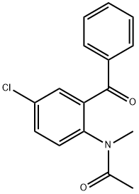 2-(N-acethyl-N-methylamino)-5-chlorobenzophenone 结构式