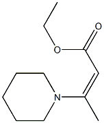 ethyl 3-(1-piperidyl)but-2-enoate 结构式