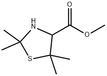 2,2,5,5-四甲基噻唑烷-4-羧酸甲酯 结构式