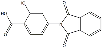 4-(1,3-dioxoisoindol-2-yl)-2-hydroxy-benzoic acid 结构式