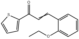 (2E)-3-(2-ethoxyphenyl)-1-(thiophen-2-yl)prop-2-en-1-one 结构式