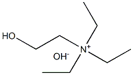 氢氧化三乙基胆碱15% 结构式