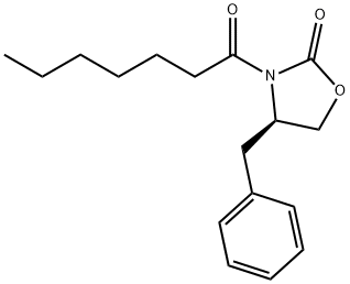 (R)-4-benzyl-3-heptanoyl-2-oxazolidinone 结构式
