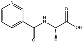 N-(3-吡啶基羰基)-L-丙氨酸 结构式