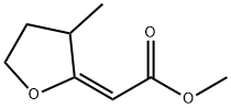 (E)-methyl 2-(3-methyldihydrofuran-2(3H)-
ylidene)acetate 结构式
