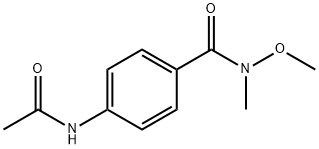 4-acetamido-N-methoxy-N-methylbenzamide 结构式