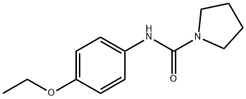 N-(4-ETHOXYPHENYL)PYRROLIDINE-1-CARBOXAMIDE 结构式