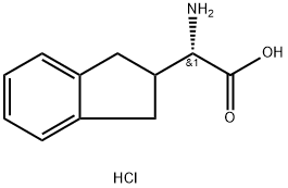 S-茚满基甘氨酸盐酸盐 结构式