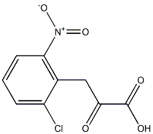 Benzenepropanoic acid,2-chloro-6-nitro-a-oxo- 结构式