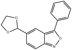 5-(1,3-二氧戊环-2-基)-3-苯基苯并[C]异噁唑 结构式