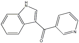 1H-indol-3-yl(pyridin-3-yl)methanone 结构式