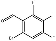 6-溴-2,3,4-三氟苯甲醛 结构式