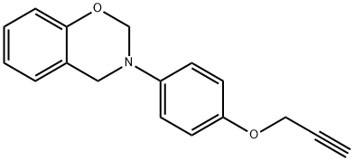 3-(4-(丙-2-炔氧基)苯基)-3,4-二氢-2H-苯并[E][1,3]噁嗪 结构式
