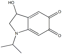 1H-Indole-5,6-dione, 2,3-dihydro-3-hydroxy-1-(1-methylethyl)- 结构式