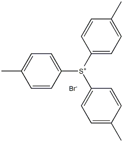 Sulfonium, tris(4-methylphenyl)-, bromide 结构式