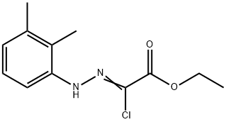 ethyl (2Z)-2-chloro-2-[2-(2,3-dimethylphenyl)hydrazin-1-ylidene]acetate 结构式