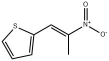 2-[(1E)-2-nitroprop-1-en-1-yl]thiophene 结构式