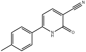 6-(4-methylphenyl)-2-oxo-1,2-dihydropyridine-3-carbonitrile 结构式