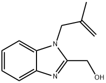 [1-(2-methylprop-2-en-1-yl)-1H-benzimidazol-2-yl]methanol 结构式