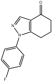 1-(4-fluorophenyl)-6,7-dihydro-5H-indazol-4-one 结构式