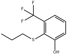 Phenol, 2-(propylthio)-3-(trifluoromethyl)- 结构式