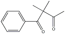 1,3-Butanedione, 2,2-dimethyl-1-phenyl- 结构式